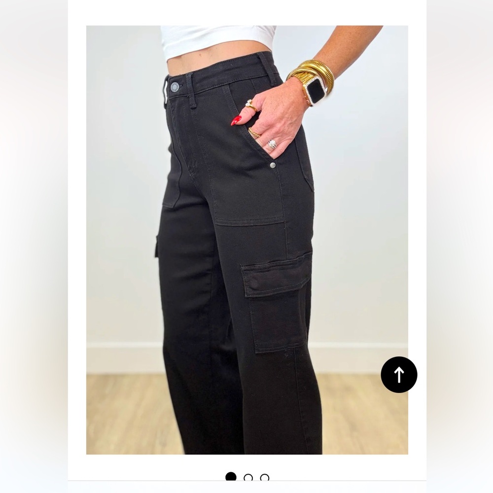 Judy Blue Black Make Your Day Cargo Jeans